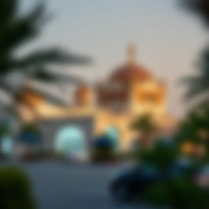 Cultural landmarks representing Ajman and Dubai