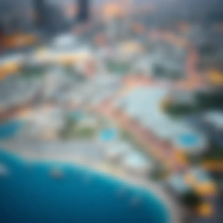 Map of Dubai highlighting key neighborhoods for real estate investments