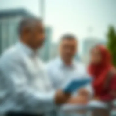 Investors Evaluating Real Estate Prospects Investors analyzing real estate opportunities