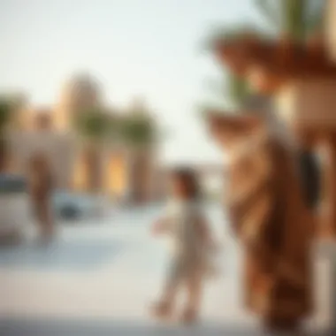 Family exploring UAE culture