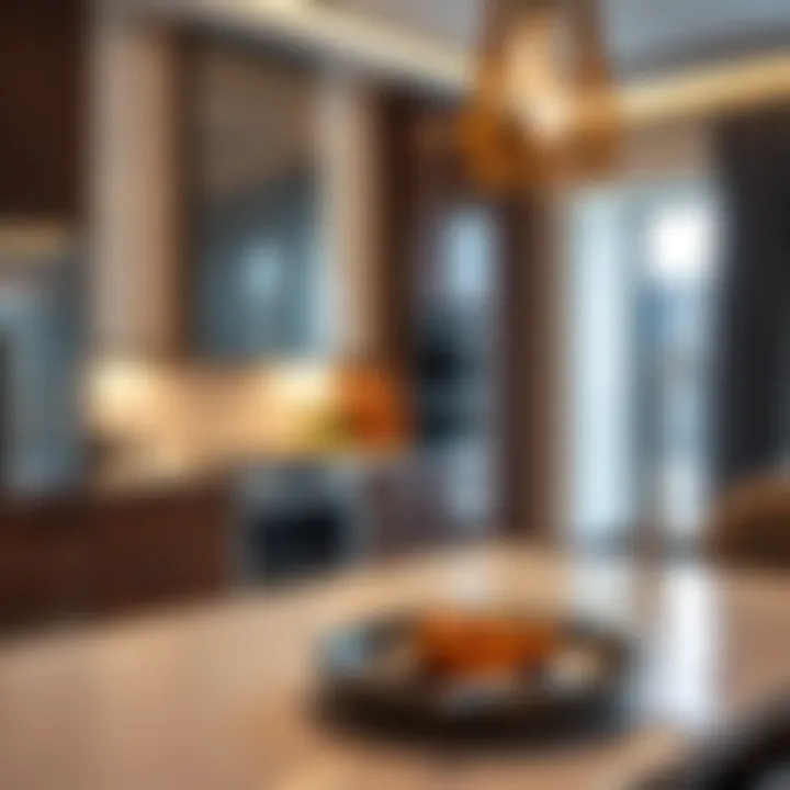 High-End Kitchen Design in بنت هاوس Elegant kitchen interior in a بنت هاوس featuring high-end appliances