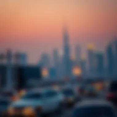 Dubai Skyline and Travel Ban Impact Dubai skyline highlighting tourism impact