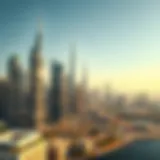 Aerial view of Dubai skyline showcasing new skyscrapers
