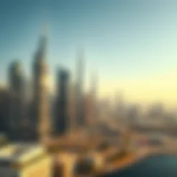 Aerial view of Dubai skyline showcasing new skyscrapers