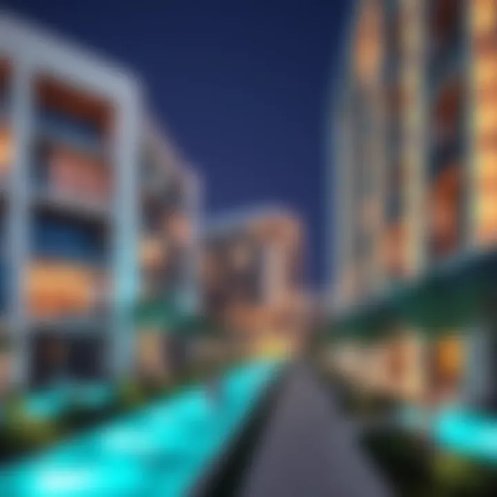 Innovative architectural design of a new residential complex