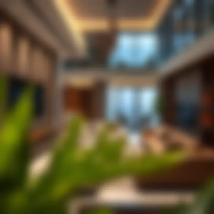 Modern interior design of Oceana Residences living space