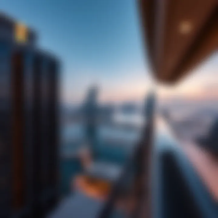 Stunning skyline view from Oceana Residences balcony
