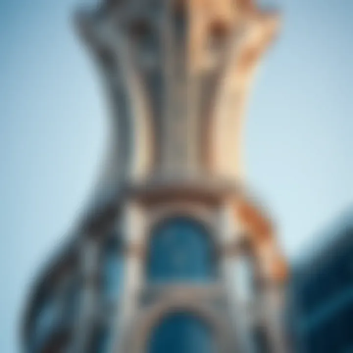Architectural details of Opera Tower