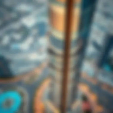 Aerial view showcasing the stunning architecture of Orient Tower