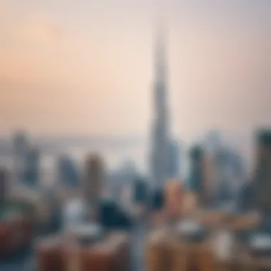 Panoramic view of Dubai skyline featuring Orient Tower