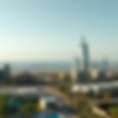 Skyline Views from Palm Jumeirah Crescent The stunning skyline view from Palm Jumeirah Crescent