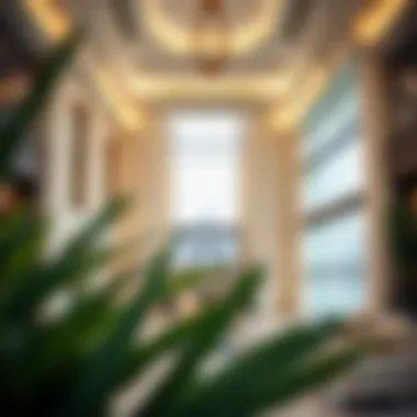 Elegant Lobby Interior of Paramount Hotel Business Bay Luxurious interior lobby showcasing the elegance of the hotel