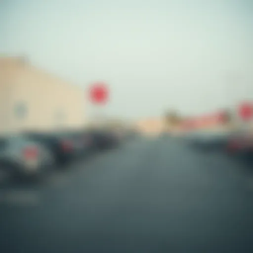 A well-organized parking lot in Dubai showcasing clear signage and available spaces