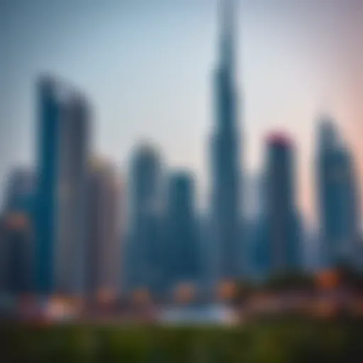 Dubai skyline showcasing modern architecture