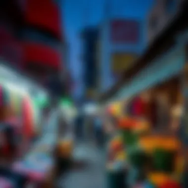 Local market showcasing deals and discounts