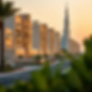 A tranquil scene of Dubai's real estate during a holiday