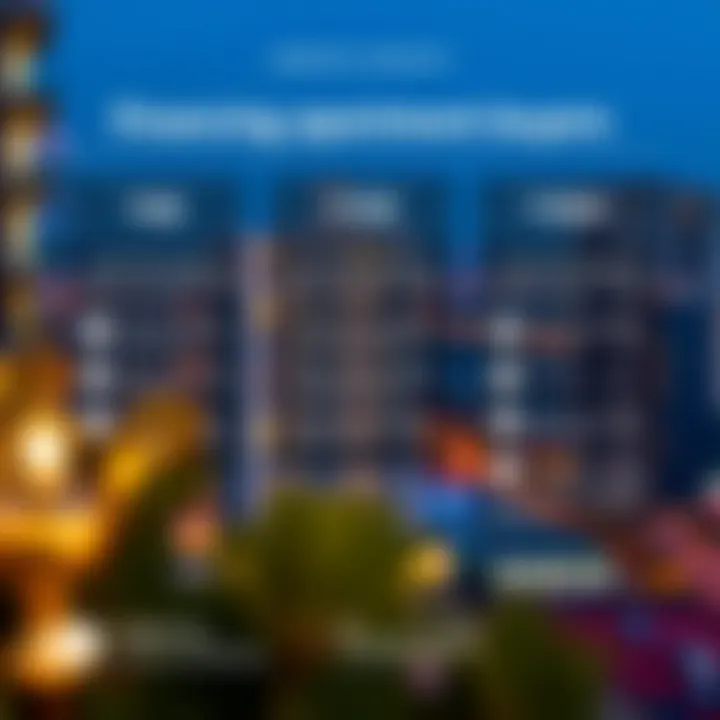 Financing Options for Apartment Buyers in Dubai Infographic illustrating financing options for property buyers