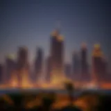 Dubai skyline featuring luxury skyscrapers and modern architecture
