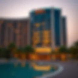 Stunning view of Radisson Dubai Damac Hills exterior