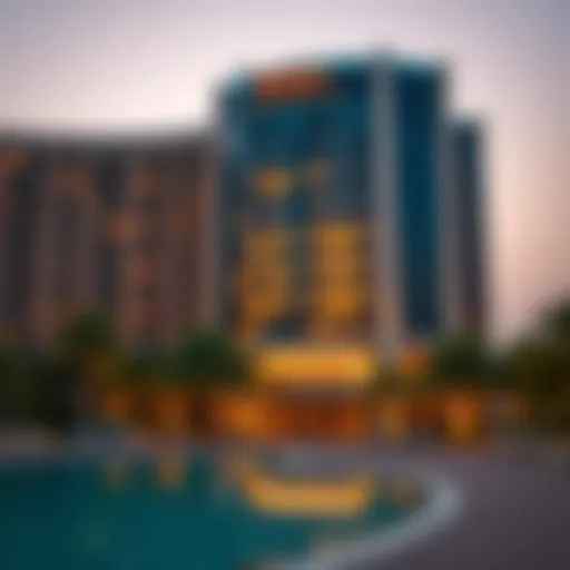 Stunning view of Radisson Dubai Damac Hills exterior