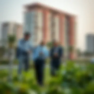 Investment Analysis Near Ragayeb Park Investors analyzing property opportunities in the Ragayeb Park vicinity