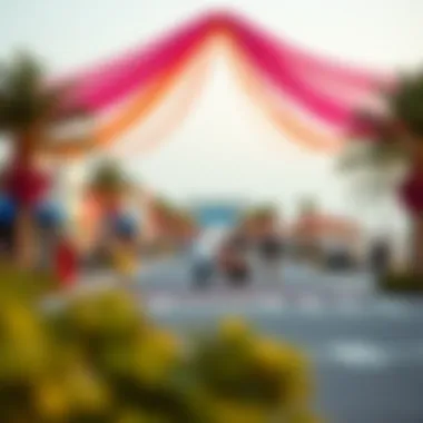 Vibrant Atmosphere of the Rak Corniche Promenade Lively promenade at Rak Corniche