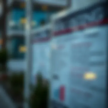 Local Listings: Connecting Buyers and Sellers Close-up of a real estate listing board with contact information
