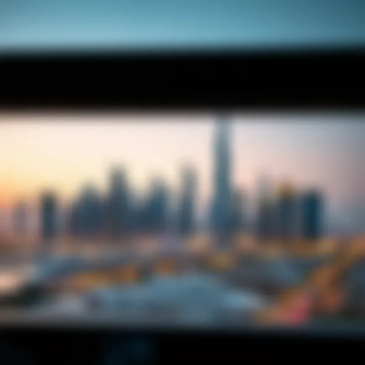 Dubai Skyline: A Hub for Remote Workers Stunning skyline of Dubai showcasing modern architecture