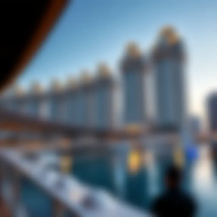 Modern architecture showcasing the unique design of Dubai Marina towers