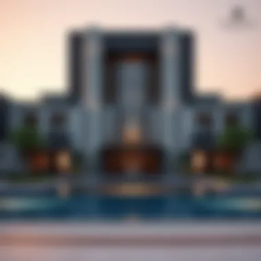 Stunning view of Rosewood Dubai's architectural design