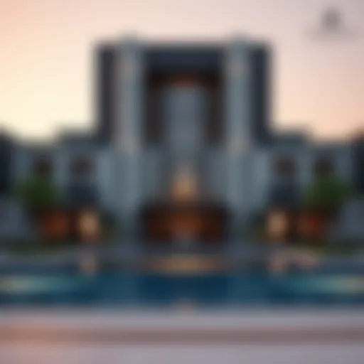 Stunning view of Rosewood Dubai's architectural design
