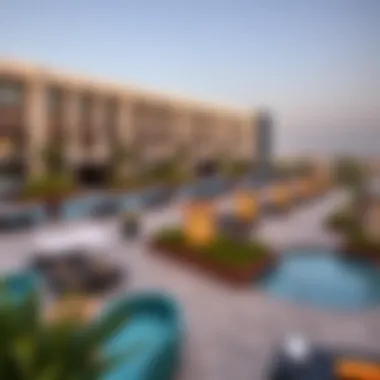 Overview of Amenities at Rove Business Bay A panoramic view of the amenities offered in Rove Business Bay for residents