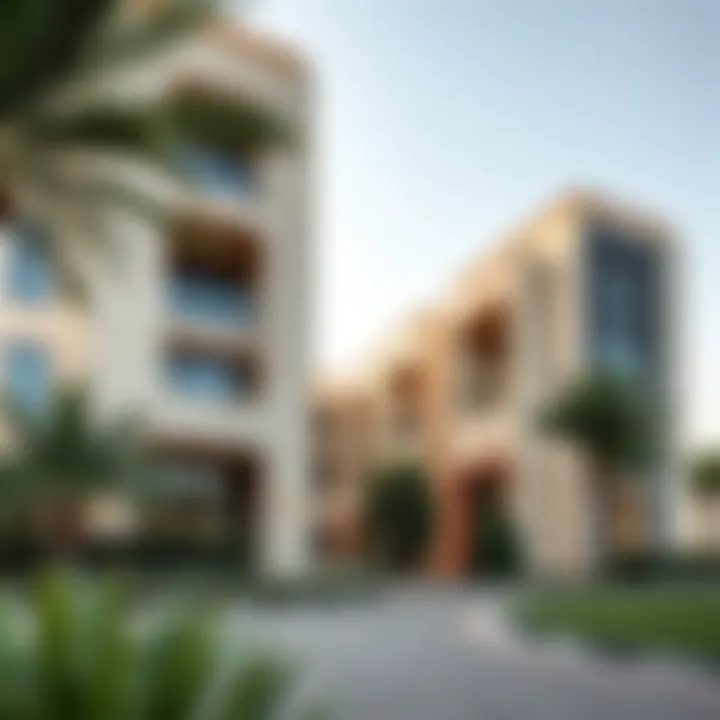 Modern architecture highlighting luxury residences in Satwa Al Maya