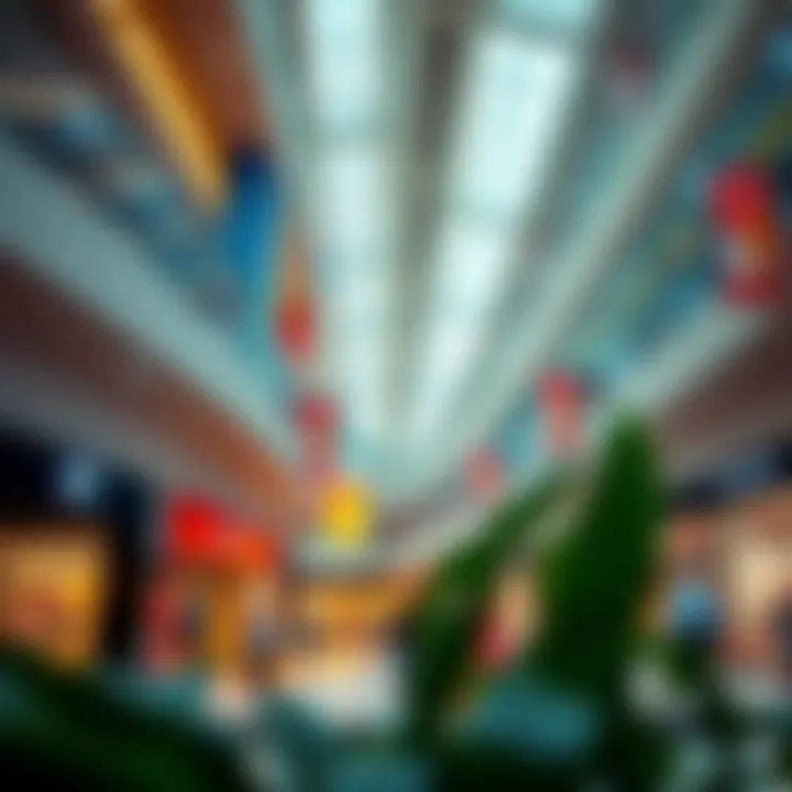 Discover Luxurious Bargains in Contemporary Malls Modern shopping mall with a diverse range of retail stores