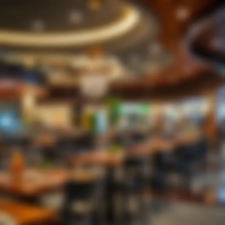 Variety of gourmet dining options available at the mall