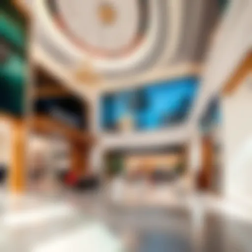 Interior Design Marvel of Spinneys Galleria Mall Elegant interior design of Spinneys Galleria Mall showcasing retail spaces