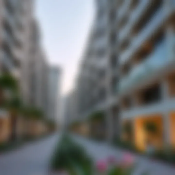 Modern residential buildings in Al Barsha