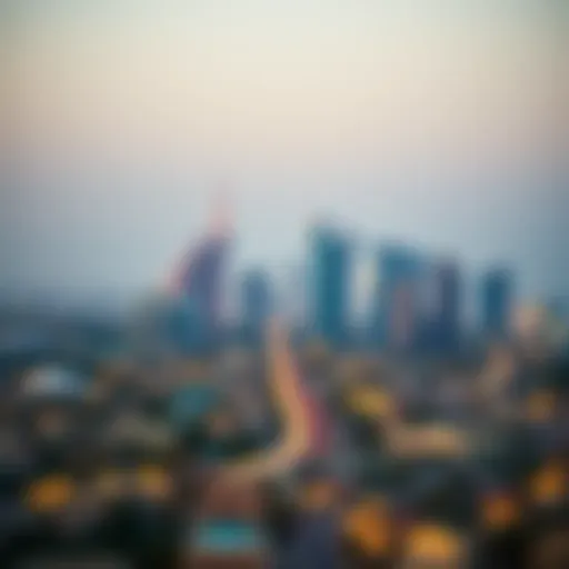Scenic view of Sun and Sands Al Barsha skyline