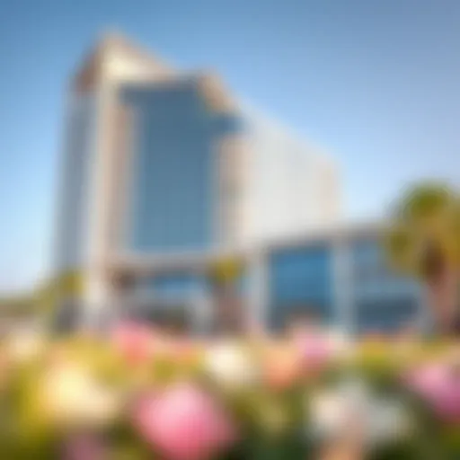 Modern Architectural Elements of Al Maha Building Stunning exterior view of the Al Maha Building showcasing modern architectural elements