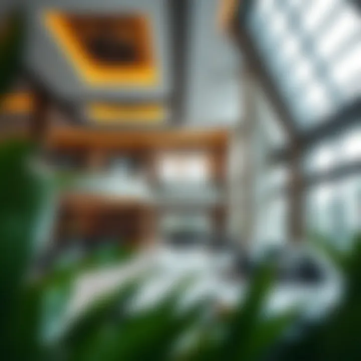 Luxurious Interior Spaces of Al Maha Building Luxurious interior design of a common area within the Al Maha Building