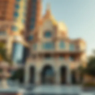 Architectural Brilliance of Al Mansoor Tiger Tower Architectural details showcasing the unique design elements of Al Mansoor Tiger Tower