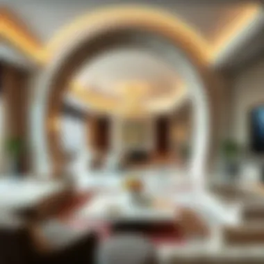 Interior amenities of The Arch Dubai highlighting luxury living spaces