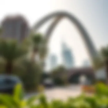 Sustainability features of The Arch Dubai emphasizing green architecture