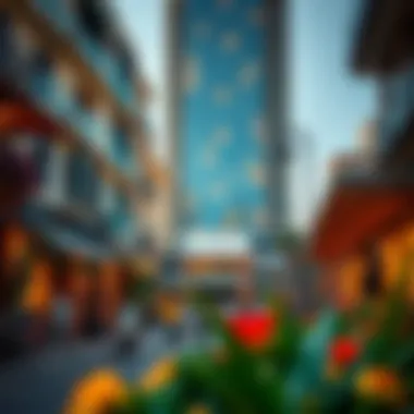 Vibrant community life surrounding The Crescent Tower