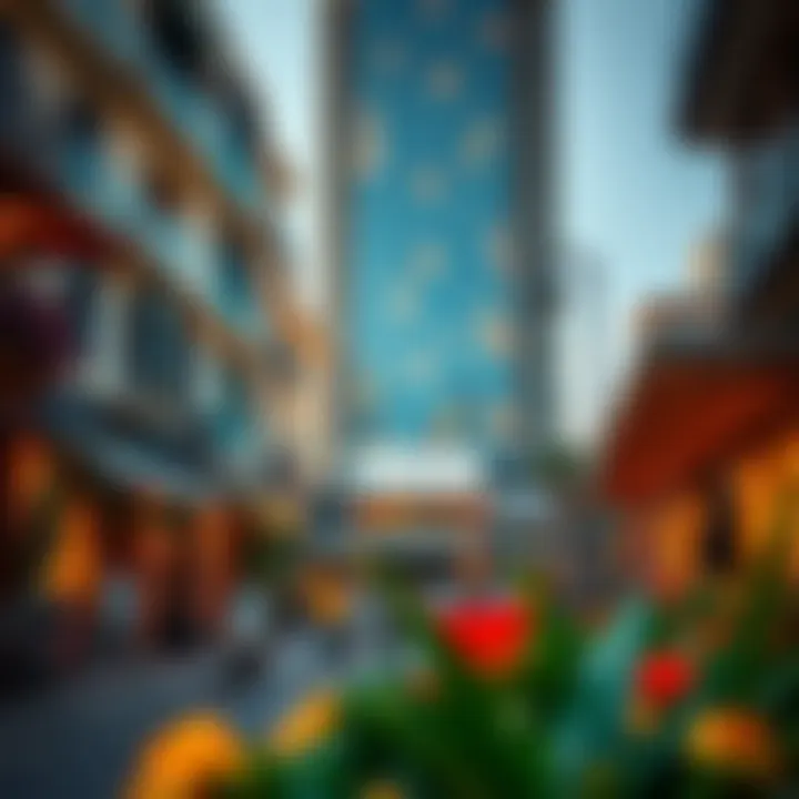 Vibrant community life surrounding The Crescent Tower