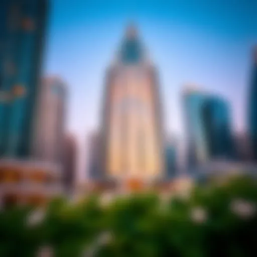 The Crescent Tower's stunning facade reflecting Dubai's skyline