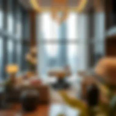 Luxurious interiors showcasing modern design in The Crescent Tower