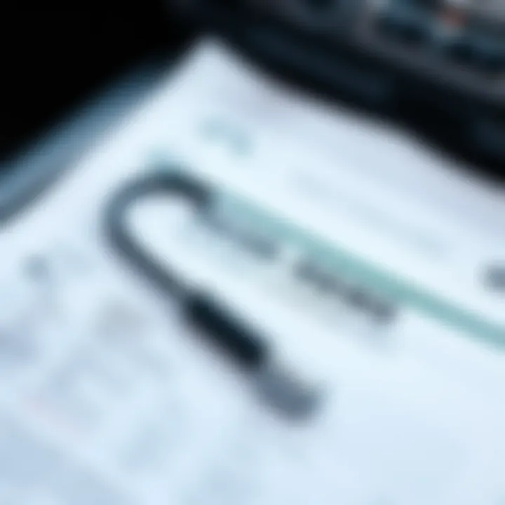 Essential Rental Documentation Close-up of rental car documentation and requirements.