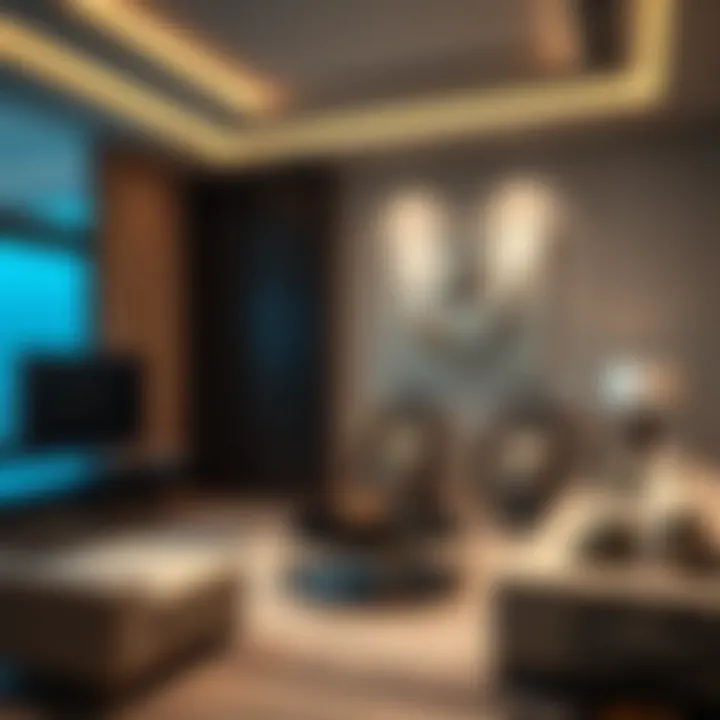 Luxurious interior design of a residence in Eight Palm