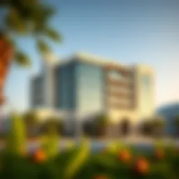 Stunning exterior view of The Lana Dorchester showcasing its modern architectural design